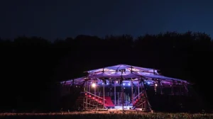 Mobile Bamboo Theatre at the Beach