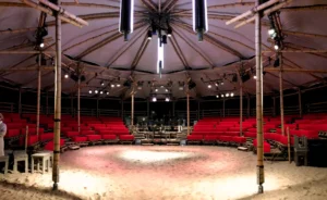 Mobile Bamboo Theatre at the Beach