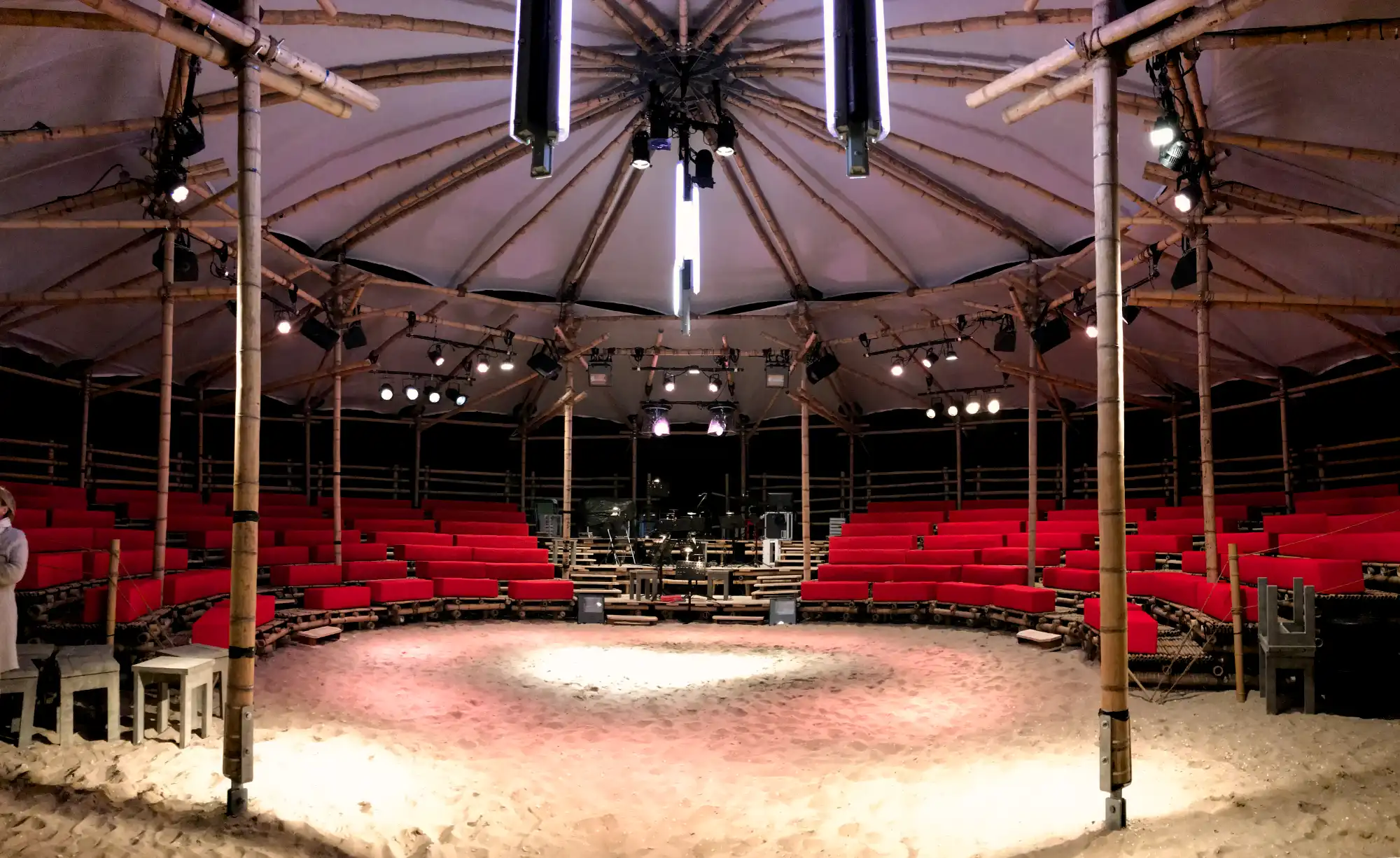 Mobile Bamboo Theatre at the Beach
