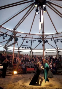 Mobile Bamboo Theatre at the Beach
