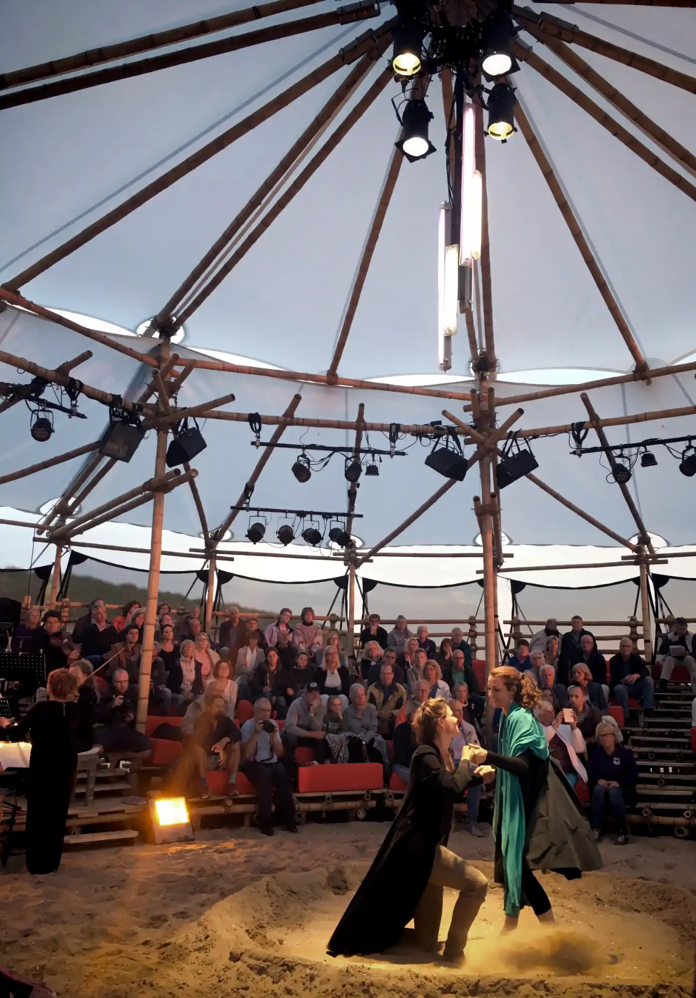 Mobile Bamboo Theatre at the Beach