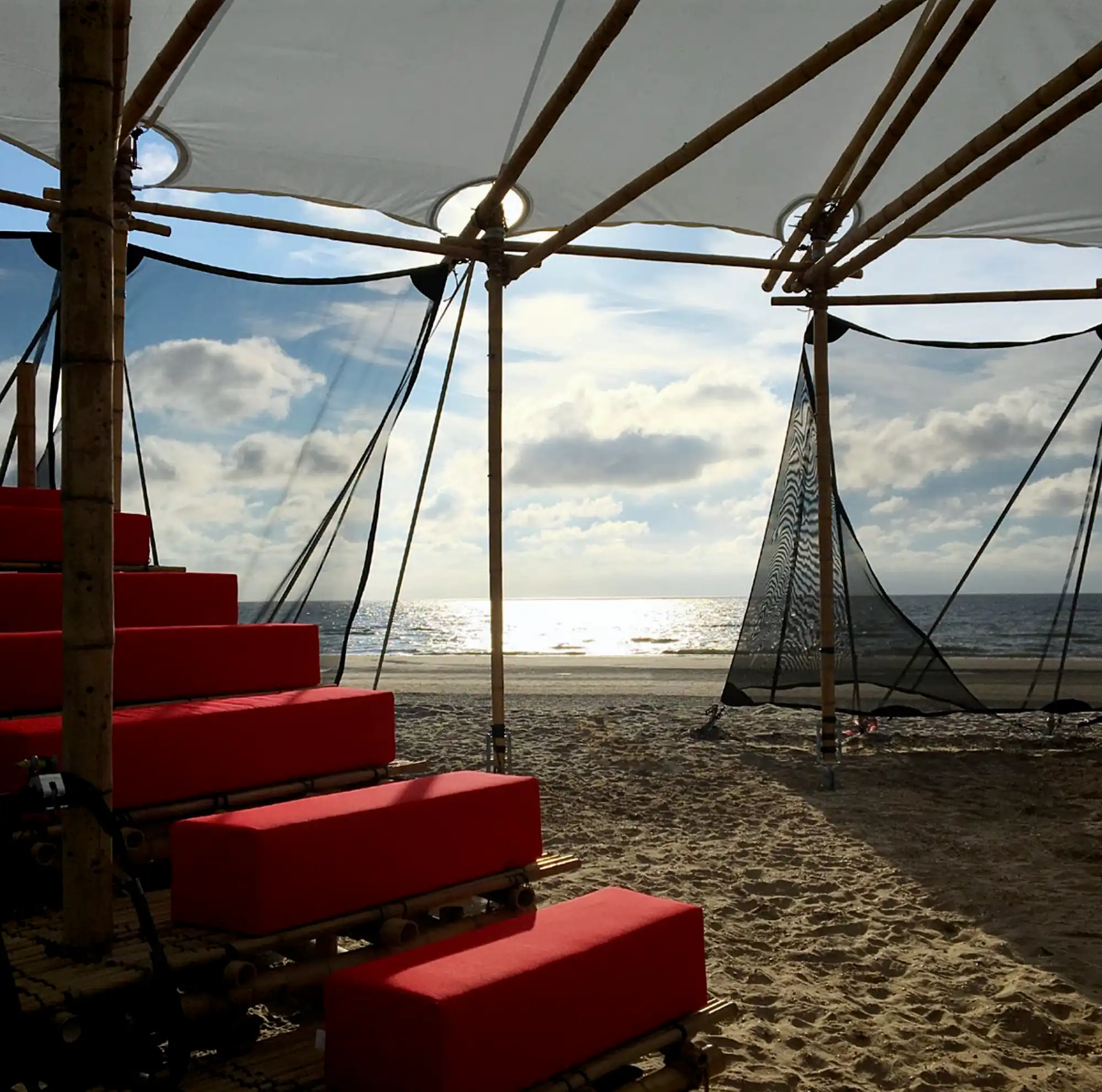 Mobile Bamboo Theatre at the Beach