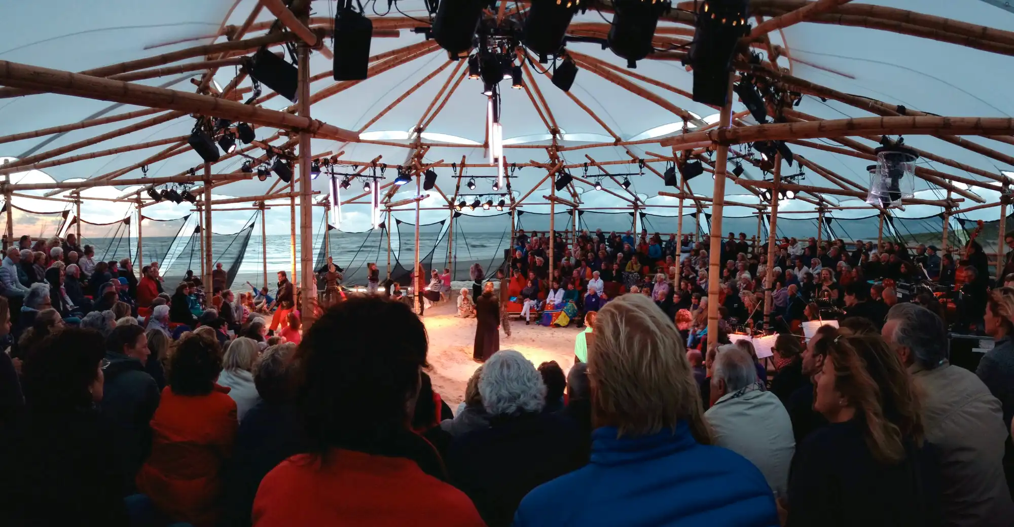 Mobile Bamboo Theatre at the Beach