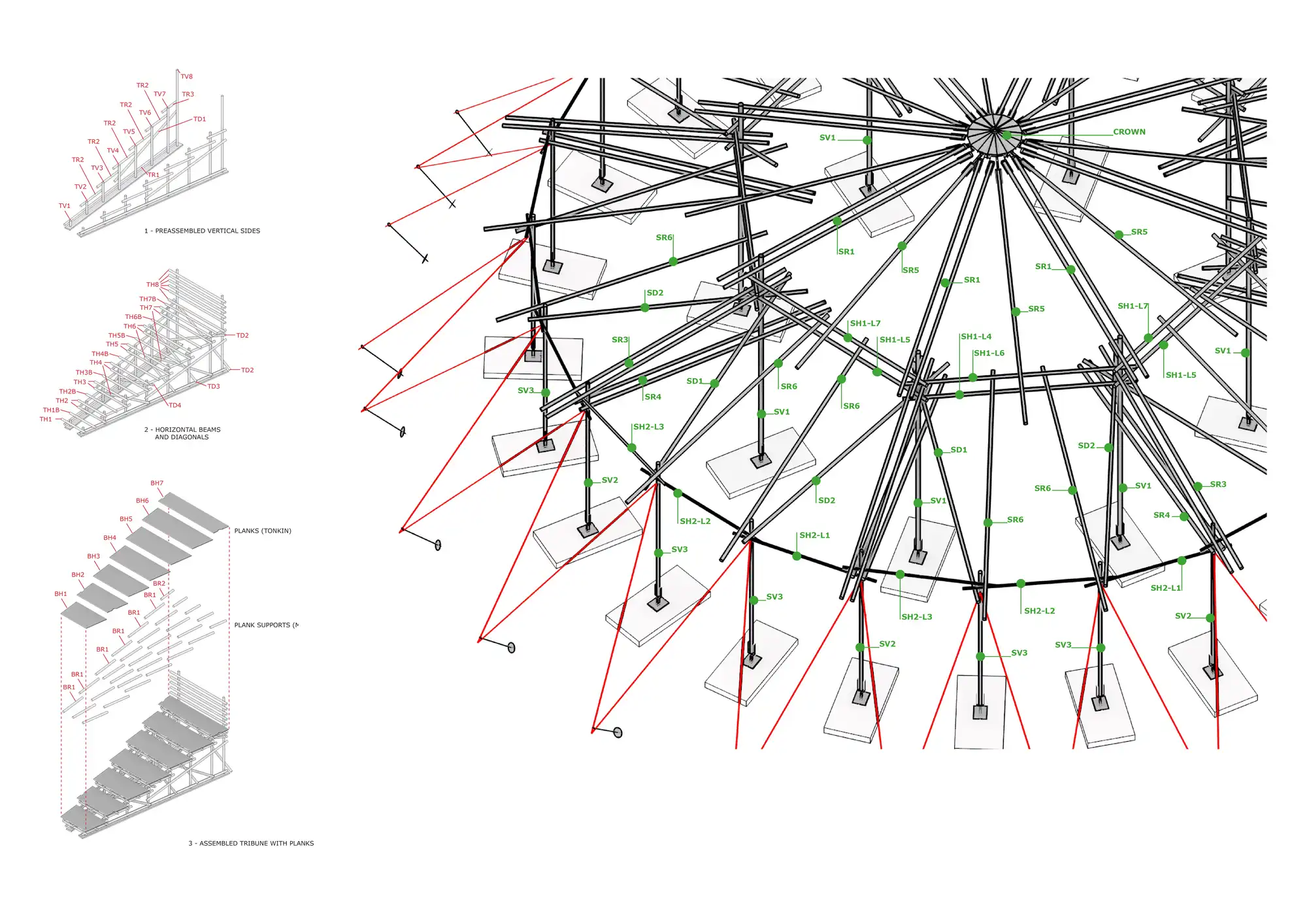 Studio Akkerhuis design for the Mobile Bamboo Theatre in the Netherlands.