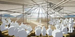 Studio Akkerhuis design for the Mobile Bamboo Theatre in the Netherlands.