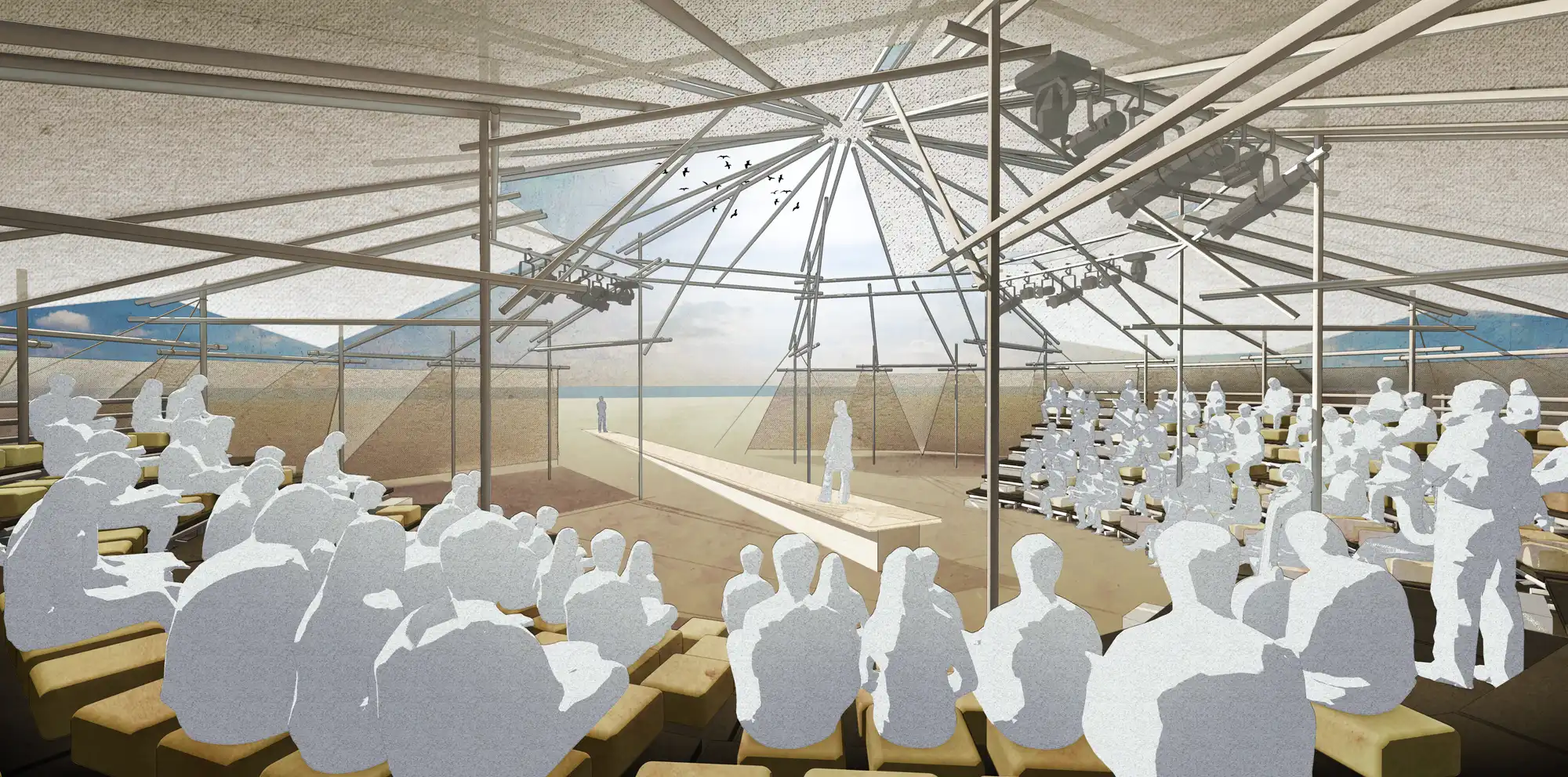 Studio Akkerhuis design for the Mobile Bamboo Theatre in the Netherlands.