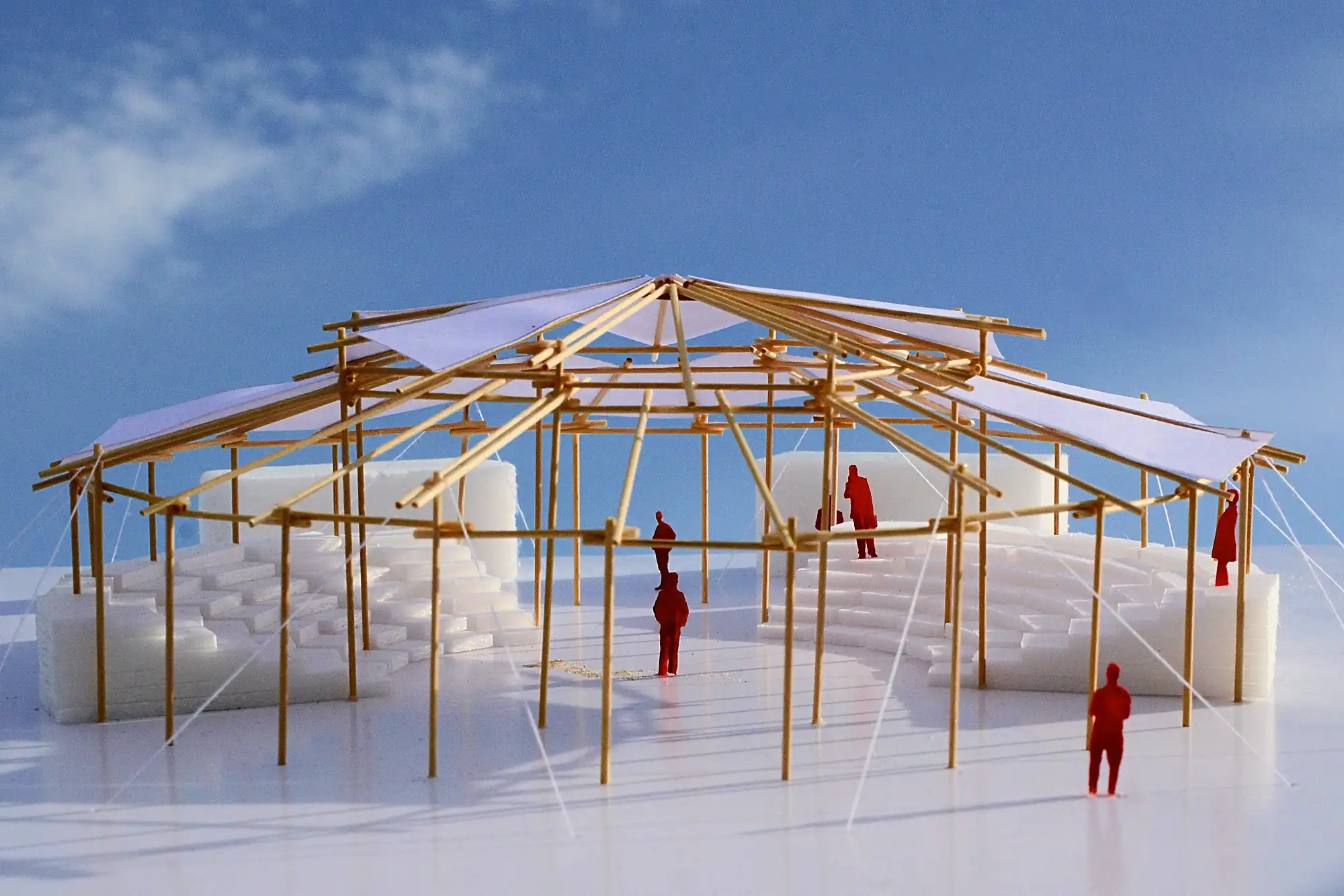 Studio Akkerhuis design for the Mobile Bamboo Theatre in the Netherlands.