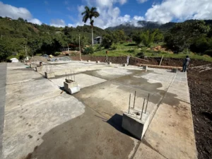 Prefabrication of structural columns for the guadua bamboo pavilion