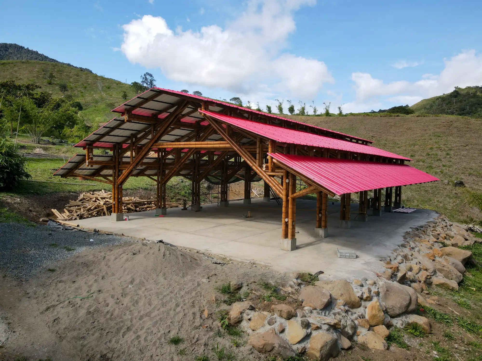 Guadua Bamboo Pavilion Tres Brisas in Colombia