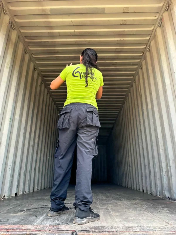 Bamboo Export: Loading Containers for International Shipping