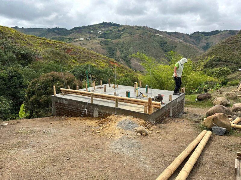 Construction of Bamboo Cabin with Composting Toilet