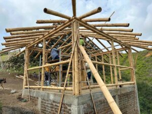 Building a Sustainable Outdoor Bathroom Cabin from Bamboo