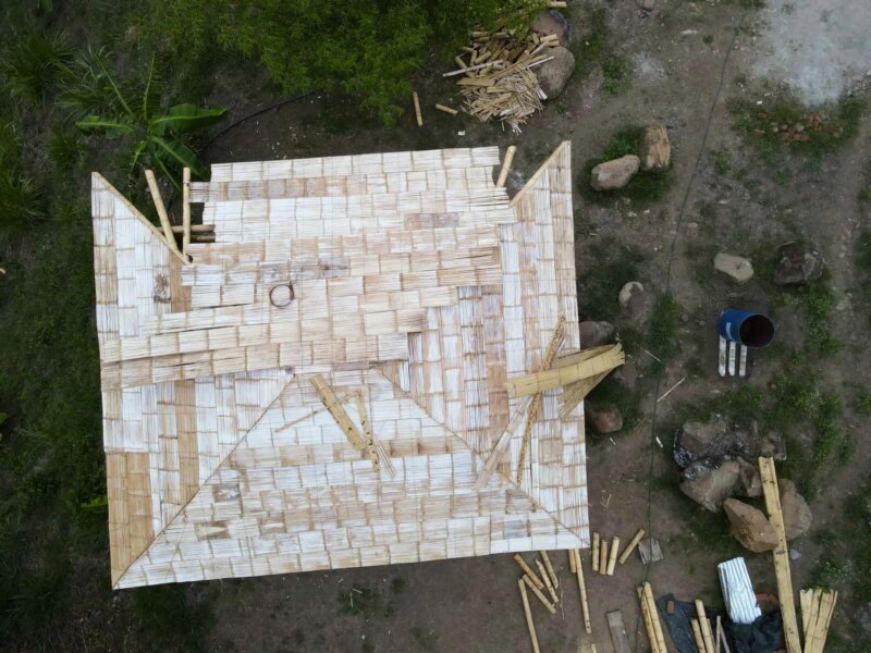Construction of Bamboo Cabin with Composting Toilet