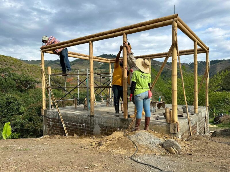 Construction of Bamboo Cabin with Composting Toilet