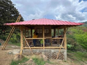 Building a Sustainable Outdoor Bathroom Cabin from Bamboo