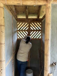 Building a Sustainable Outdoor Bathroom Cabin from Bamboo