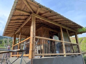 Building a Sustainable Outdoor Bathroom Cabin from Bamboo