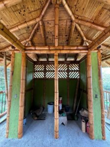 Building a Sustainable Outdoor Bathroom Cabin from Bamboo