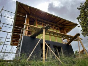 Building a Sustainable Outdoor Bathroom Cabin from Bamboo