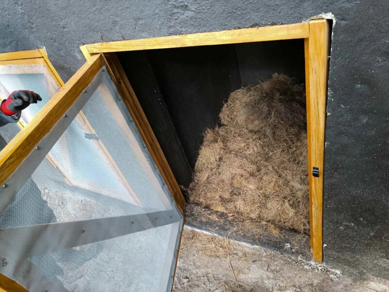 Finishes for Bamboo Cabin with Composting Toilet