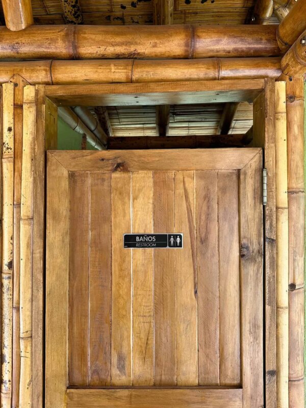 Finishes for Bamboo Cabin with Composting Toilet