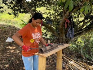 Building a Sustainable Outdoor Bathroom Cabin from Bamboo