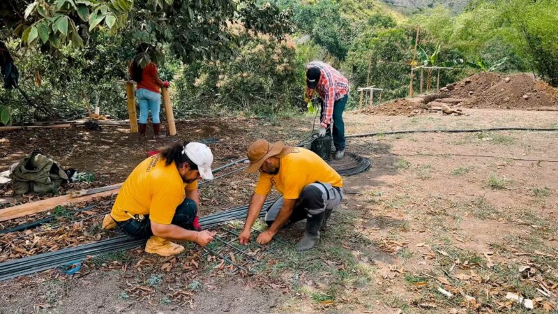 Groundwork for Bamboo Cabin with Composting Toilet