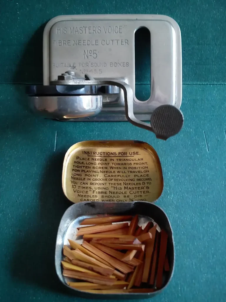 Bamboo History Timeline: From Ancient Traditions to Modern Innovation 12 Bamboo Phonograph Needles and Cutter