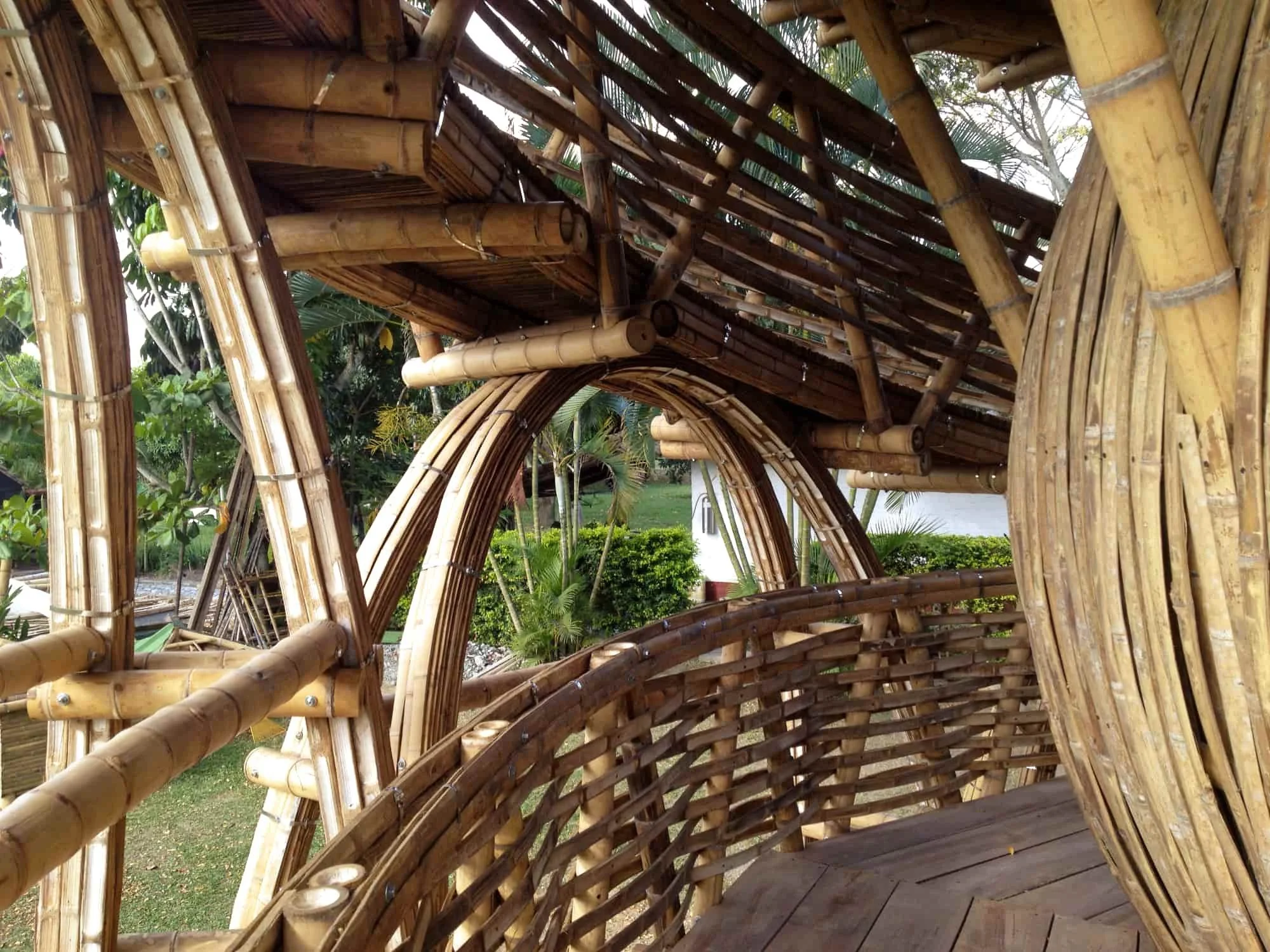 Bamboo Slat Arches