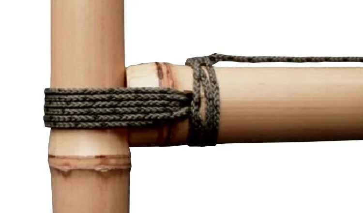 drilled-lashing-bamboo-joint-4 Bamboo Lashing Manual