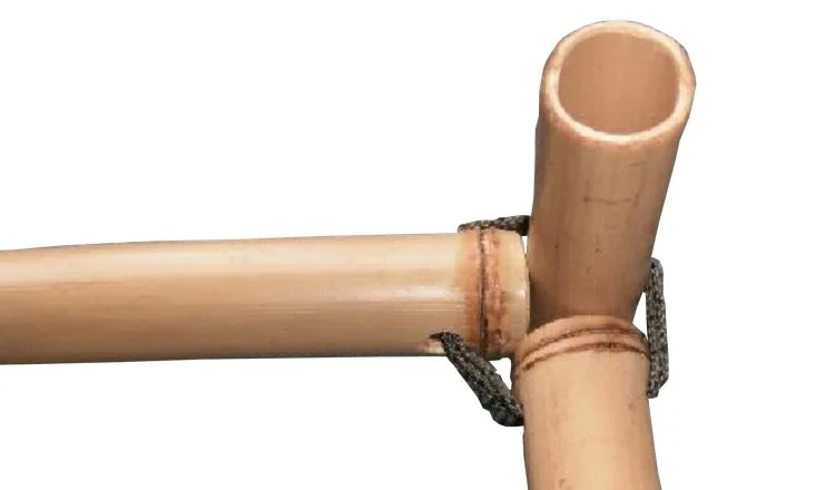 drilled-lashing-bamboo-joint-6 Bamboo Lashing Manual