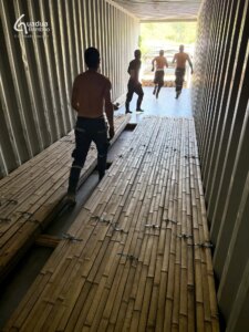 Guadua Bamboo Slats Shipped to the USA for Industrial Lamination