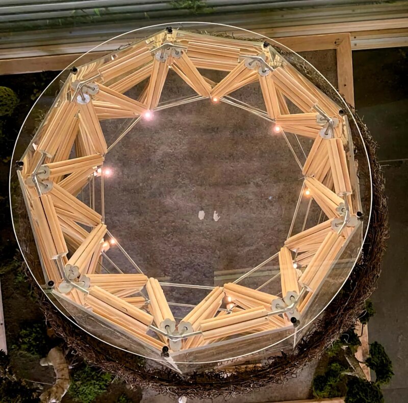 3D Scale Model of Guadua Bamboo Tower for Zoo in Belgium