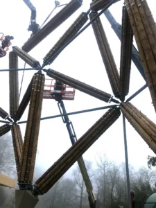 Guadua Bamboo Tower for Zoo in Belgium: Europe’s Largest Structural Bamboo Building
