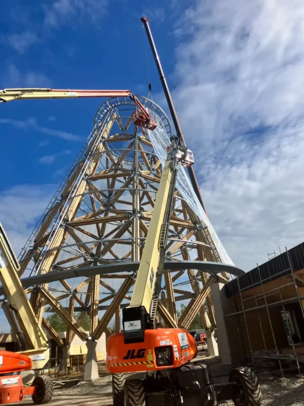 Construction of Guadua Bamboo Tower for Zoo in Belgium