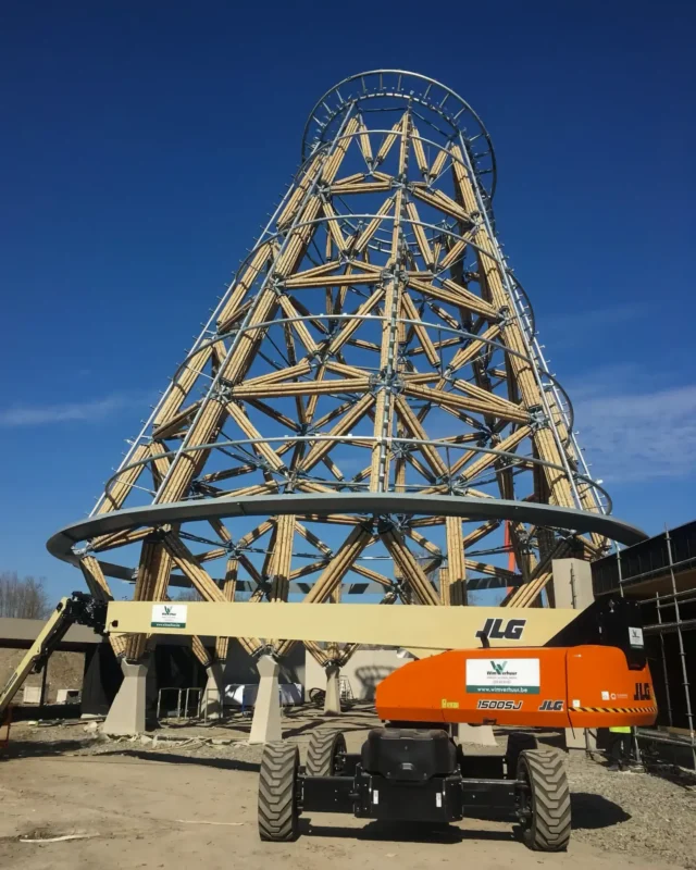 Construction of Guadua Bamboo Tower for Zoo in Belgium