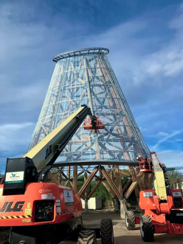Construction of Guadua Bamboo Tower for Zoo in Belgium