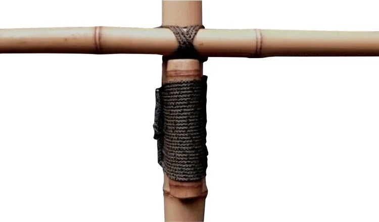 lashed-bamboo-cross-pole-support-3 Bamboo Lashing Manual