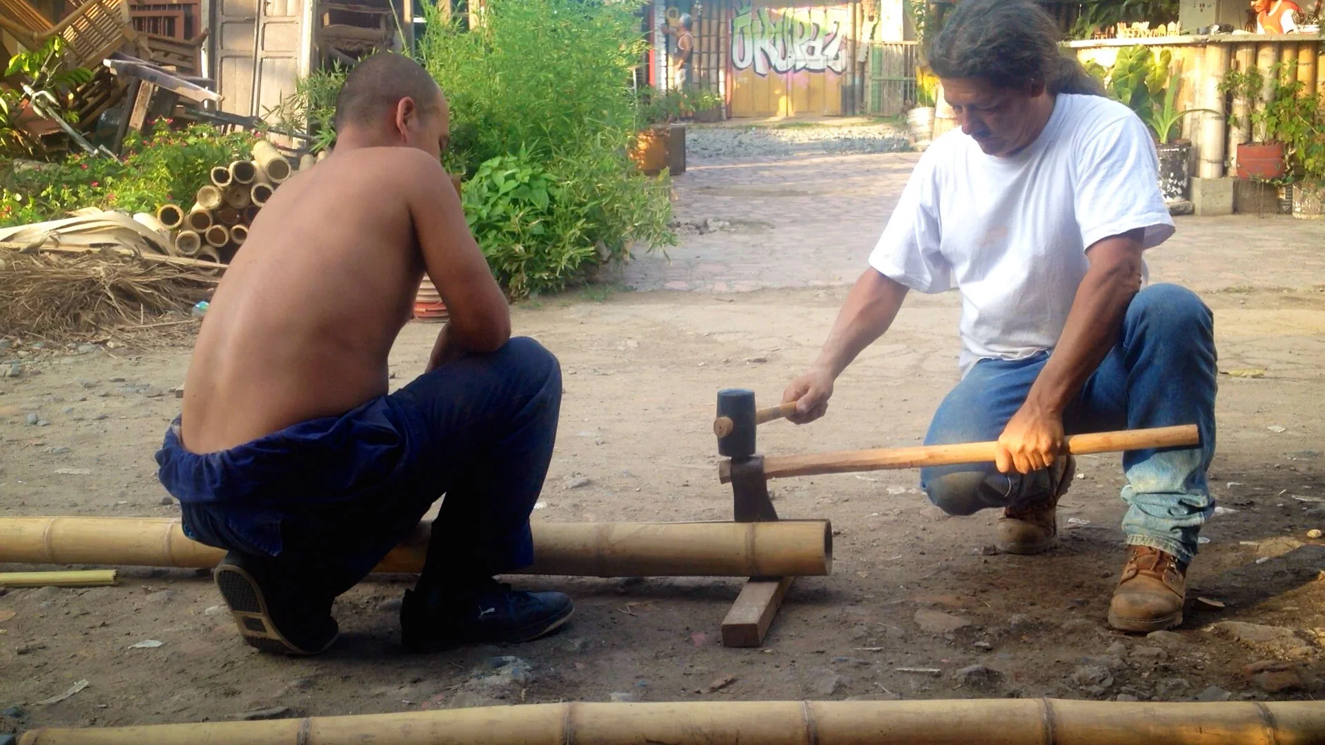 How to Split Bamboo Poles