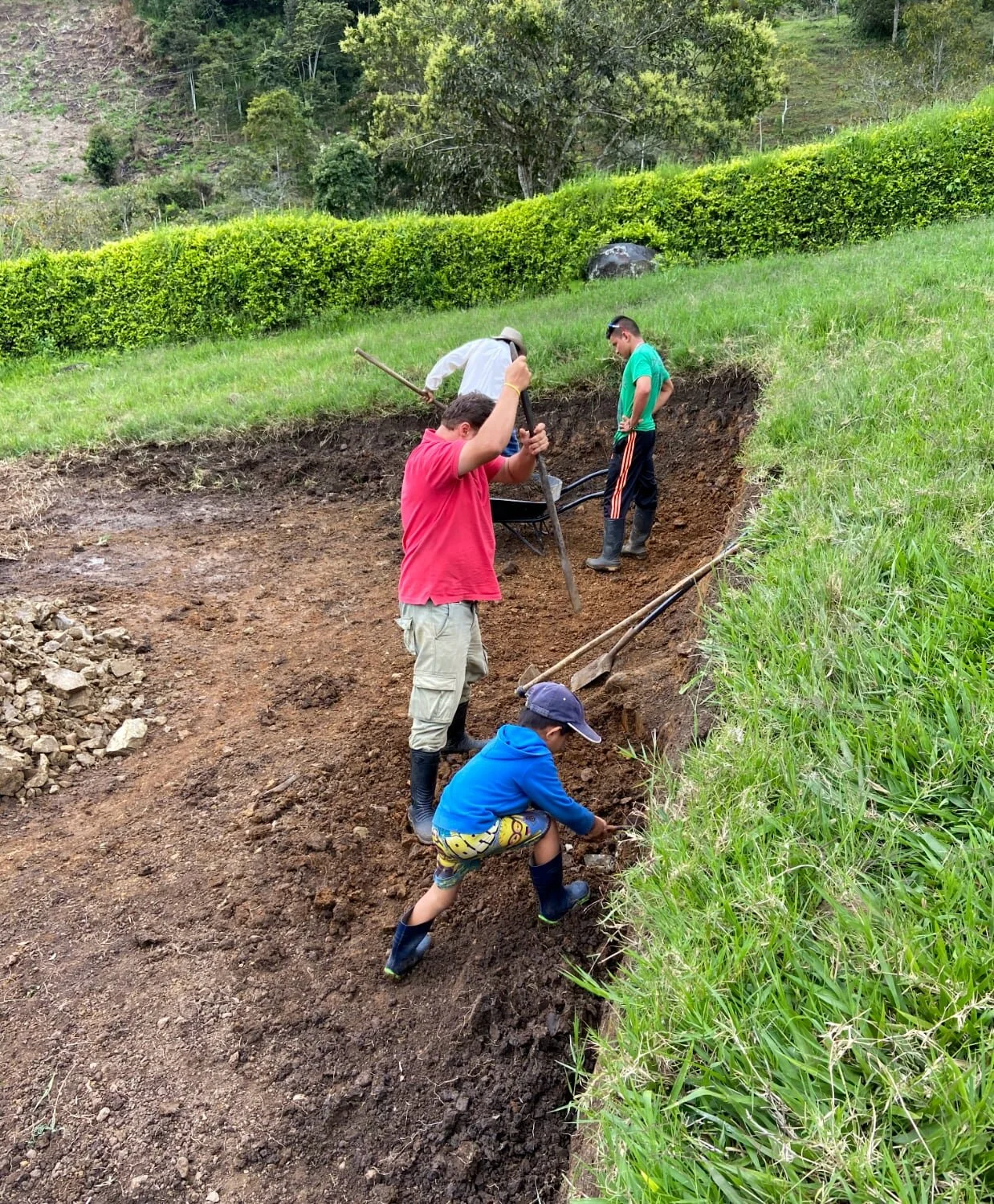 Manual ground leveling