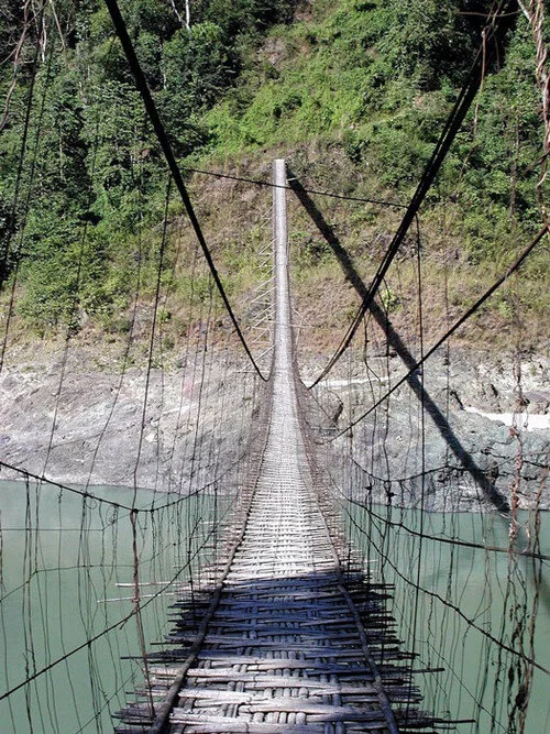 Bamboo Suspension Bridge - Courtesy:  Paul S.