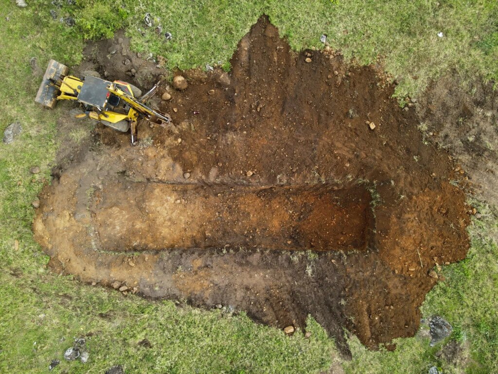 Groundworks have begun at Hacienda Guadua Bamboo 8 Preservation tank
