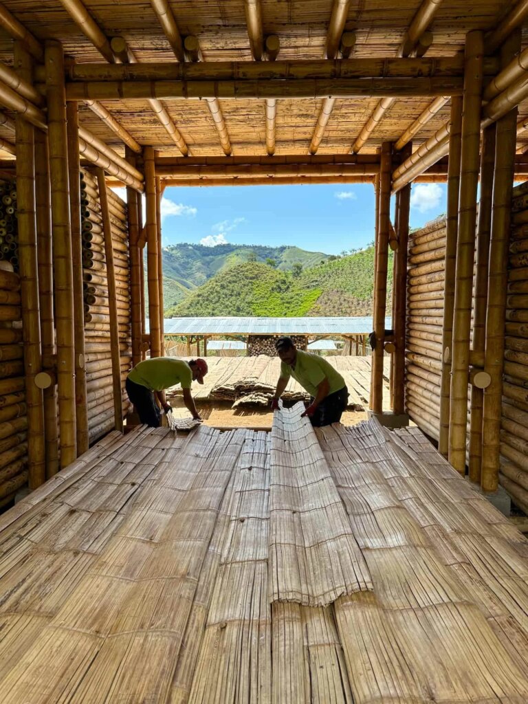 Flattened Bamboo Mats