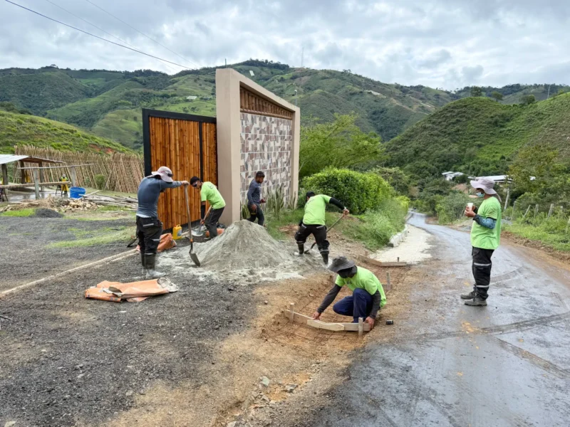 Luxury entrance gate design using premium Guadua Bamboo in Colombia