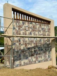 Luxury entrance gate design using premium Guadua Bamboo in Colombia