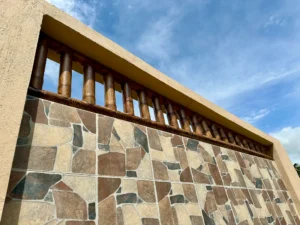 Luxury entrance gate design using premium Guadua Bamboo in Colombia