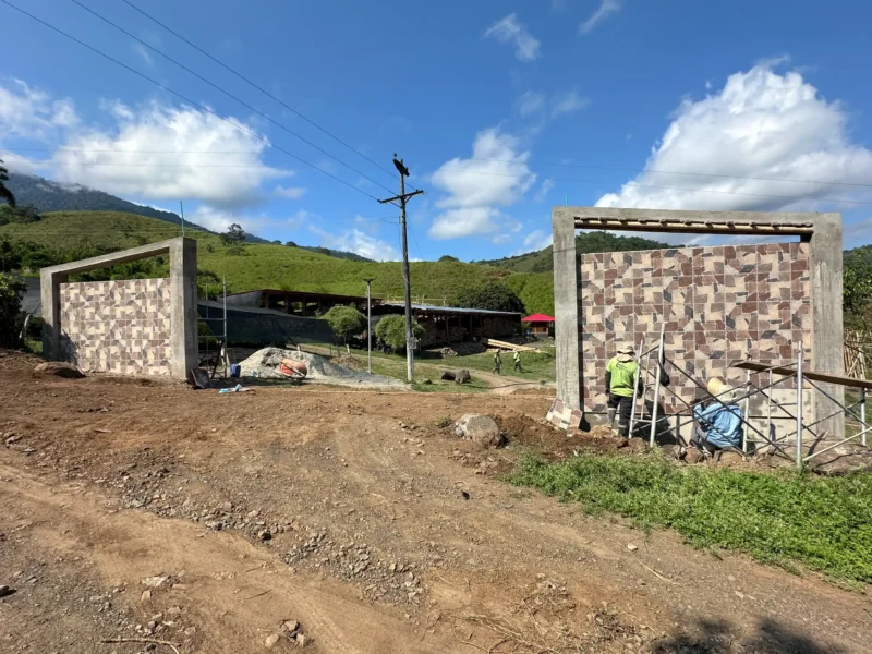 Luxury entrance gate design using premium Guadua Bamboo in Colombia