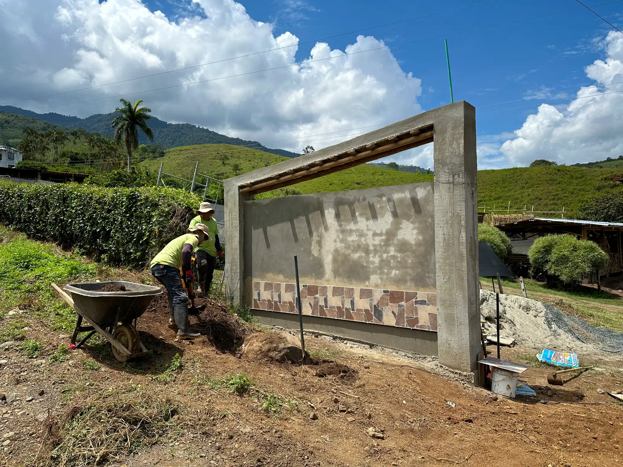 Luxury entrance gate design using premium Guadua Bamboo in Colombia