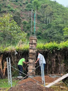 Luxury entrance gate design using premium Guadua Bamboo in Colombia