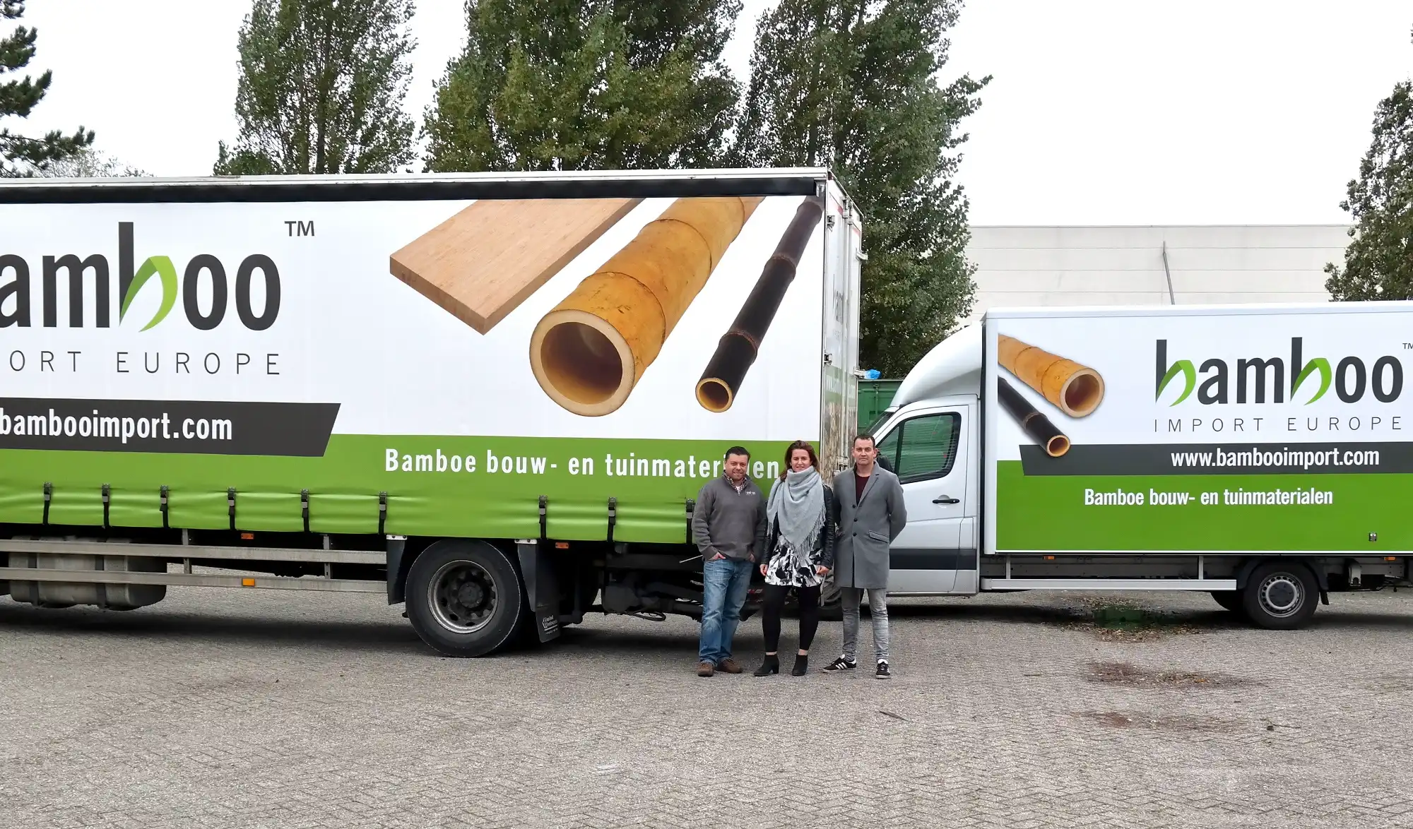 Bamboo Import Europe founders Pim van der Eng, Sandra Bonne and Stéphane Schröder